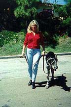 Heel! : Karen and her dog, Sepp demonstrate effective Dog Training